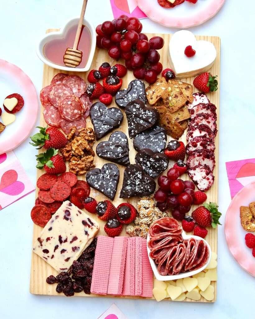 valentine's day charcuterie board ideas