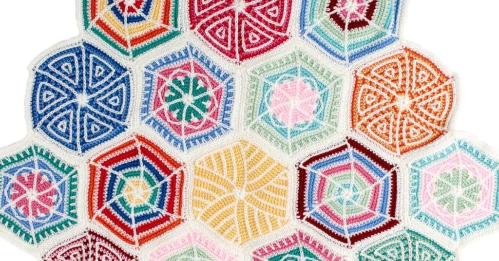 free crochet hexagon patterns featured image